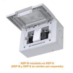 KALOP c/Tapa 3-Modulos Caja Gris IP55 3-Puestos Sigma KL42413