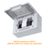 KALOP c/Tapa 3-Modulos Caja Gris IP55 3-Puestos Sigma KL42413