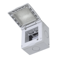 KALOP c/Tapa 2-Modulos Caja Gris IP55 2-Puestos Sigma KL42213