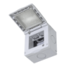 KALOP c/Tapa 2-Modulos Caja Gris IP55 2-Puestos Sigma KL42213