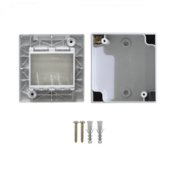 KALOP c/Tapa 2-Modulos Caja Gris IP55 2-Puestos Sigma KL42213