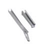Gancho Metal 40x19x4mm Sujecion Metal 124x20x15mm p/Cable Fibra Drop