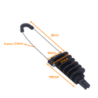 Piola-2,5mm 20cm Sujecion Plastica 106x63x37mm para Cable Fibra Drop