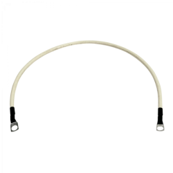 Cable 50cm 13,3mm2 6AWG Blanco 8mm-Diametro-Conector 0,5mt