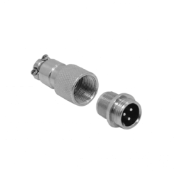 3-pin Macho Volante Conector GX12 Soldable Aviacion