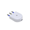 KALOP 2P+T 16A Enchufe Macho Volante Blanco con-Tierra SL1003 KC44560
