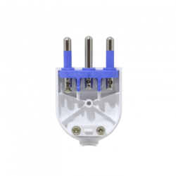 KALOP 2P+T 16A Enchufe Macho Volante Blanco con-Tierra SL1003 KC44560