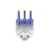 KALOP 2P+T 16A Enchufe Macho Volante Blanco con-Tierra SL1003 KC44560