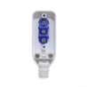 KALOP Lateral 2P+T 10A Enchufe Macho Volante Blanco con-Tierra KC44570