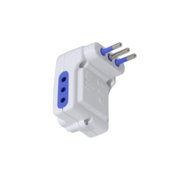 KALOP Triple Interruptor Piloto Enchufe Chileno 10A 250V 2500W Blanco