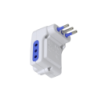 KALOP Triple Interruptor Piloto Enchufe Chileno 10A 250V 2500W Blanco