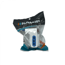 KALOP Triple Interruptor Piloto Enchufe Chileno 10A 250V 2500W Blanco