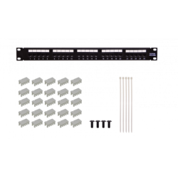 CAT3 25-RJ11 6P4C Patch Panel 1U Telefonia