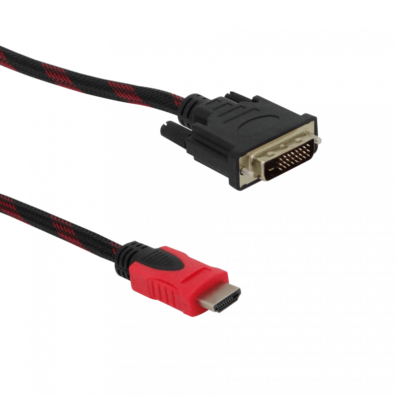 Cable DVI/D/Single-Macho a HDMI-Macho 2,0mt Negro 200cm