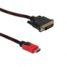 Cable DVI/D/Single-Macho a HDMI-Macho 2,0mt Negro 200cm
