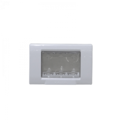 KALOP Tapa Exterior Porta 3-Modulos Gris IP55 3-Puestos Sigma KL42403