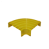 360x100mm Angulo 90º Plano Amarilla PC+ABS LSZH Macho