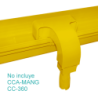 Conexion lateral para 120/240/360x100mm Amarilla PC+ABS LSZH