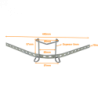 LCMT Bracket Angular PA4EZ p/Escalerilla Canasto Malla Hilo Cablofil