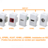KALOP Blanco 1-Keystone Modulo Vacio requiere bastidor KEP-A