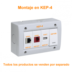 KALOP Blanco 1-Keystone Modulo Vacio requiere bastidor KEP-A