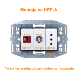 KALOP Blanco 1-Keystone Modulo Vacio requiere bastidor KEP-A