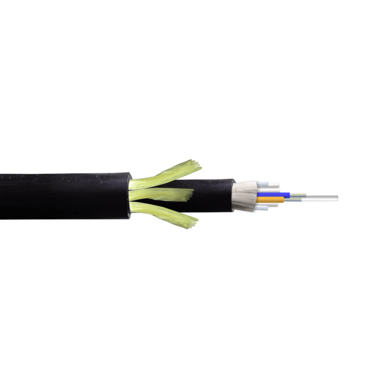 SM 24-Fibras-G652D vano-200m ADSS 13mm Cable Ext-PE Doble-Cht Monomodo