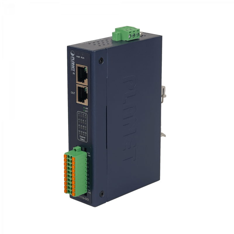 PLANET EtherCAT 16-Salidas I/O 2-RJ45 req9-48VDC 16-ch Digital Output