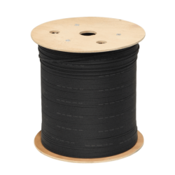1km LSZH 1-Fibra-SM-G657A2 Portante-1mm 2xFRP Cable Negro Drop Fibra