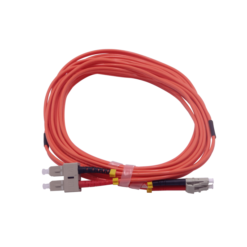 5mt LC-SC OM1 MultiModo MM Duplex Jumper Fibra 3mm 62.5/125um