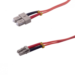 5mt LC-SC OM1 MultiModo MM Duplex Jumper Fibra 3mm 62.5/125um