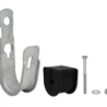 Abrazadera de suspension de gancho tipo J 10-15mm req-Fleje