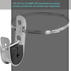 Abrazadera de suspension de gancho tipo J 10-15mm req-Fleje