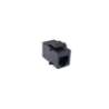 Negro 6P6C UTP Copla RJ12-RJ12 Keystone Feedthrough RJ25-RJ25