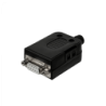 Conector Volante-Tapa DB9-Hembra DE-09/H Atornillable Terminal-Regleta