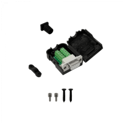 Conector Volante-Tapa DB9-Hembra DE-09/H Atornillable Terminal-Regleta