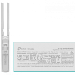 TP-LINK 2,4/5GHz 1-100 2-RPSMA-3/4dBi Exterior inc-PoE24V 300+867mbps