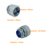 Metalico 32mm Prensa Estopa para Flexible Aislacion IP65
