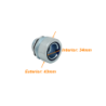 Metalico 32mm Prensa Estopa para Flexible Aislacion IP65