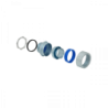 Metalico 32mm Prensa Estopa para Flexible Aislacion IP65