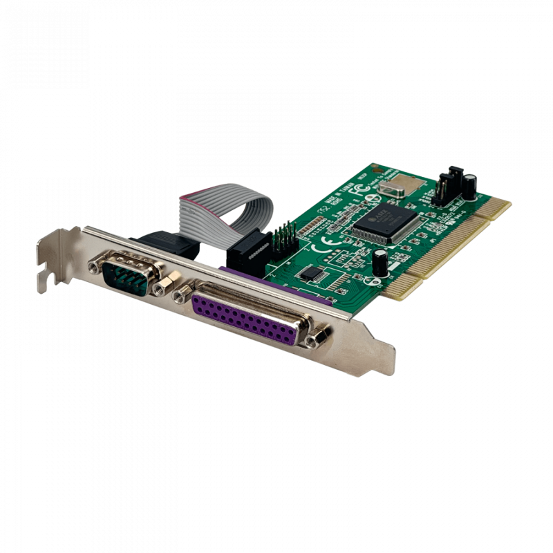 PCI 2-Serial/DB9-M/RS232 1-Paralelo/DB25-H Tarjeta CH353L