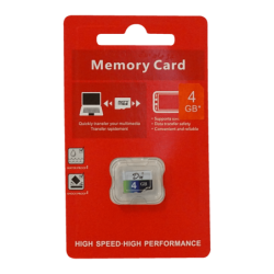 4GB MicroSD-HC 45mb/s Class4
