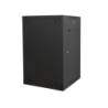 LINKMADE 18U RACK DOBLE BISAGRA 60CM-FONDO NEGRO INC-2U