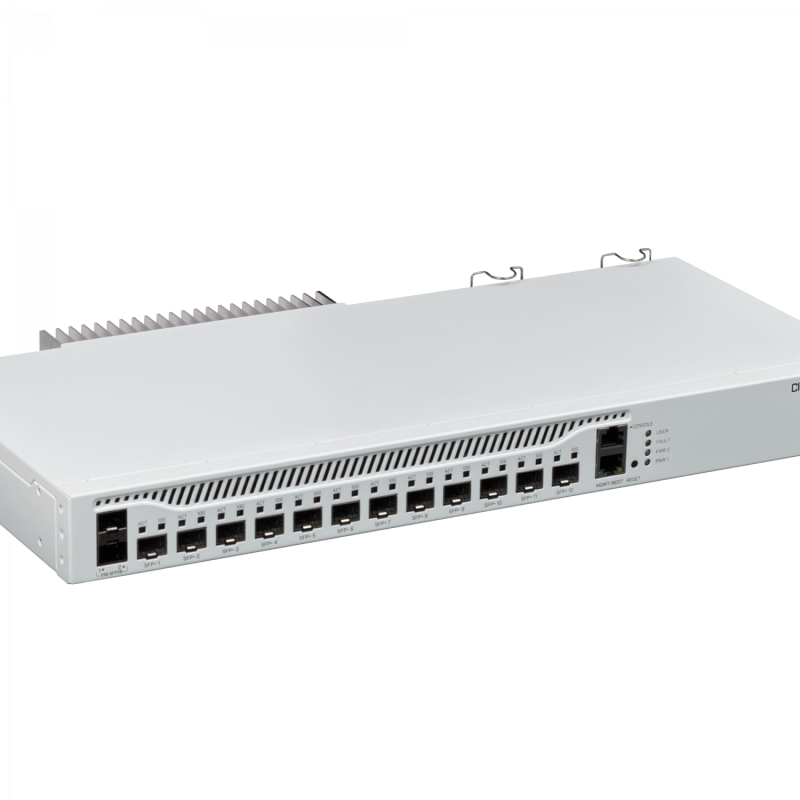 MIKROTIK 1-1000 12-SFP+10G 2-SFP28 Console-RJ45 L6 BGP Req-C13