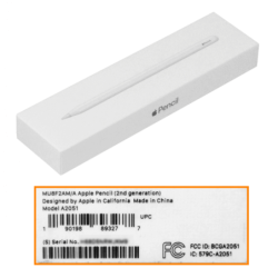 APPLE Pencil Gen2 para iPad Pro12,9/3-4gen Pro11/1-2gen MU8F2AM/A A205