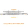 1km LSZH 1-G657A1 Portante-1mm Cable Negro Drop FTTH Fibra SM