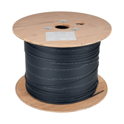 1km LSZH 1-G657A1 Portante-1mm Cable Negro Drop FTTH Fibra SM