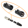 XLR 3pin XLR3-Hembra Conector Soldable DMX