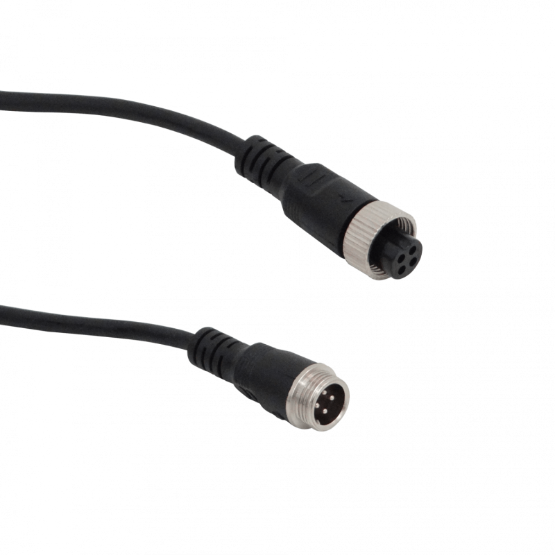 Cable 10mt GX12-4pin Macho-Hembra Aviacion