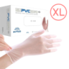 100-unids Talla-XL 50-pares Guantes PVC Blanco Desechable Extra-Large